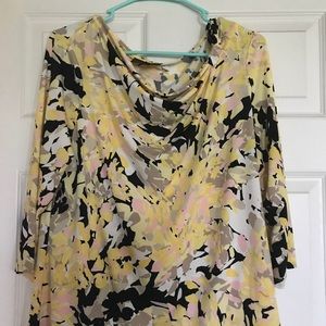 Beautiful yellow design dressy top